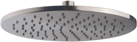 Wiesbaden Caral Luxe Regendouche Rond 25 cm - Geborsteld Staal