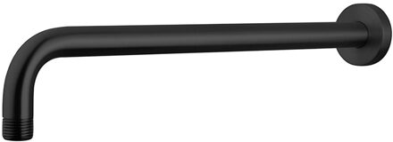 Wiesbaden Caral Mat Zwarte Douchearm met Muurbevestiging - 35cm