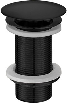 Wiesbaden Caral Mat Zwarte Verlengde Afvoerplug 5/4" - Open Ontwerp