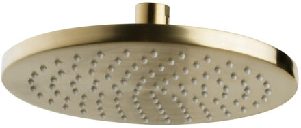 Wiesbaden Caral messing hoofddouche 20cm - rond - geborsteld messing PVD