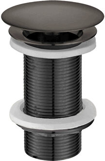 Wiesbaden Caral Open Afvoerplug Verlengd 5/4" Gunmetal - Stijlvol Design