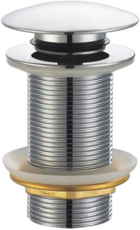 Wiesbaden Caral Verlengde Clickwaste Afvoerplug 5/4" Chroom