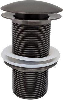 Wiesbaden Caral Verlengde Clickwaste Afvoerplug 5/4 Inch - Gunmetal