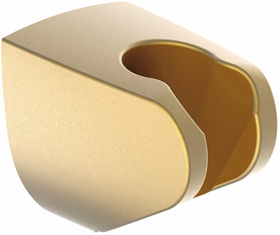 Wiesbaden Caral Wandhanddouchehouder - Kunststof - Geborsteld Messing