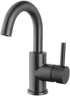 Wiesbaden Caral Wastafelkraan met Draaibare Uitloop - Gunmetal