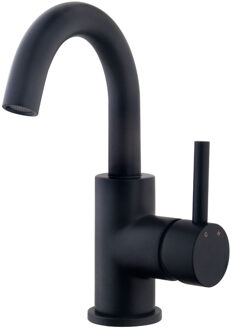 Wiesbaden Caral Wastafelkraan met Draaibare Uitloop - Mat Zwart