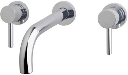 Wiesbaden Caral Wastafelmengkraan 2-knops - Inbouw - Chroom