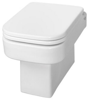 Wiesbaden Carre Wandcloset + Zitting - Diepspoel - Wit