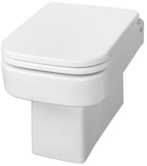 Wiesbaden Carré wandcloset+zitting diepspoel wit