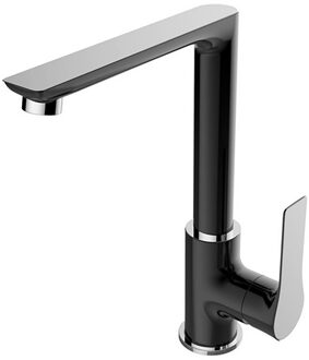 Wiesbaden Casma Keukenmengkraan - Eenhendel - Zwart Chroom