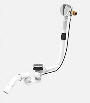 Wiesbaden Chroom Badafvoer Overloopcombinatie met Vulfunctie & Pop-Up Waste