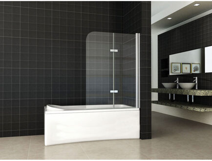 Wiesbaden Cinco Badwand Draaibaar - 1000x1400x6mm - NANO - Helder Glas/Chroom