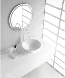 Wiesbaden Circle Waskom Rond - 42x15cm - Keramiek - Glans Wit