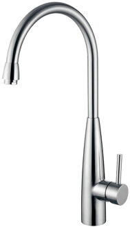 Wiesbaden Clark RVS Keukenkraan met Hooggebogen Uitloop