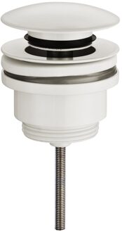 Wiesbaden Clickwaste Afvoerplug Wiesbaden Caral 5/4" Glans Wit