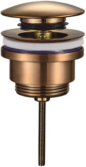 Wiesbaden Clickwaste Luxe Laag Model 5/4" Geborsteld Brons Koper