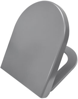 Wiesbaden Closetzitting Soft-close Vesta Wiesbaden tbv Wandcloset 52 cm Mat Grijs