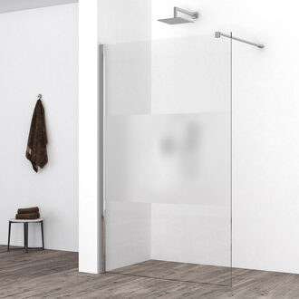 Wiesbaden Comfort Inloopdouche 110x200cm - Nano Coating - Helder/Melkglas