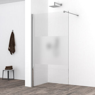 Wiesbaden Comfort Inloopdouche 90x200cm - Nano-Coating Helder/Melkglas