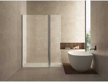 Wiesbaden Comfort Zijwand Draaibaar - 300x2000x10mm - NANO - Helder Glas/Chroom