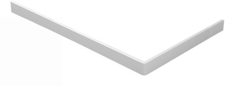 Wiesbaden Compo acryl voorzetpaneel en potenset vierkant, geschikt voor douchebak 160 x 90 cm, wit