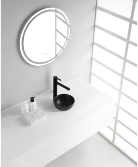 Wiesbaden Consilio Waskom Rond - 20x9cm - Keramiek - Mat Zwart