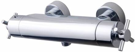 Wiesbaden Cool Touch Cross douchethermostaat, chroom