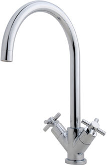 Wiesbaden Cross Keukenkraan - Chroom
