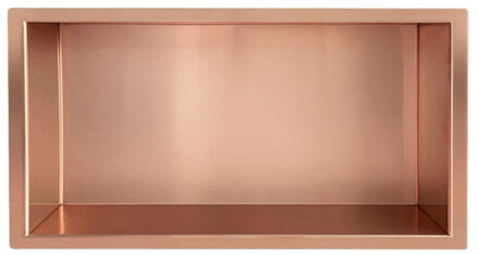 Wiesbaden Demis inbouwnis 30 x 60 x 10 cm geborsteld brons koper 33.2163 Brons koper geborsteld