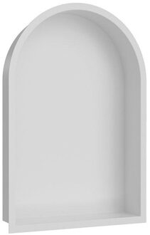 Wiesbaden Demis Inbouwnis - 30x45x7cm - rondboog - mat wit 33.2142 Wit mat