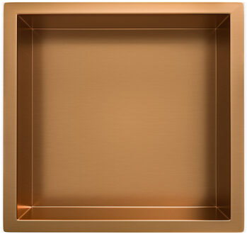 Wiesbaden Demis Inbouwnis - Geborsteld Brons Koper - 30x30x10cm