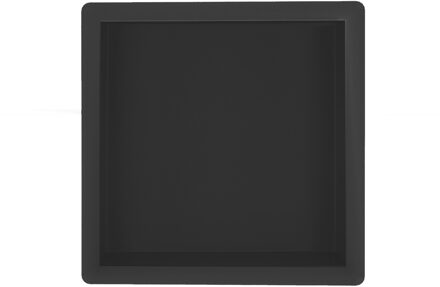 Wiesbaden Demis Inbouwnis Mat Zwart - 30x30x10 cm RVS