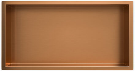 Wiesbaden Demis RVS Inbouwnis 30x60x10cm - Geborsteld Brons Koper