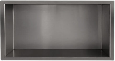 Wiesbaden Demis RVS Inbouwnis 30x60x10cm - Gunmetal