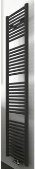 Wiesbaden Designradiator Elara 118.5x45cm 538W Mat Zwart Middenonderaansluiting