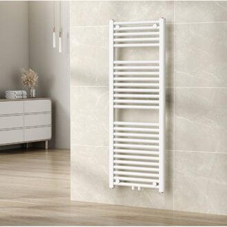 Wiesbaden Designradiator Venus 120x45cm 538 Watt Glans Wit Middenonderaansluiting