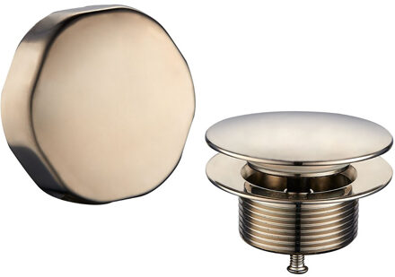 Wiesbaden Doblar Badafvoer met Overloop - Geborsteld Staal