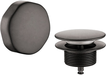 Wiesbaden Doblar Badafvoer met Overloop - Gunmetal