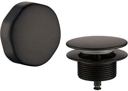 Wiesbaden Doblar Badafvoer met Overloop - Mat Zwart