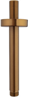 Wiesbaden Douchearm Wiesbaden Caral Met Plafondbevestiging 15 cm Geborsteld Brons Koper