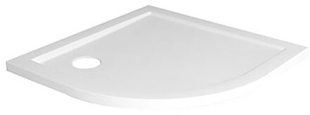 Wiesbaden Douchebak - Kwartrond - 90x90x4cm - Acryl - Glans Wit