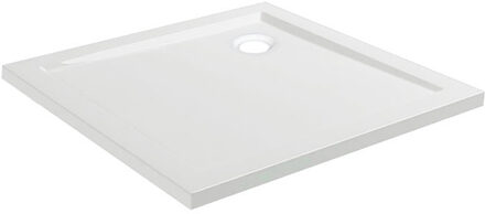 Wiesbaden Douchebak - Vierkant - 90x90x4cm - Acryl - Glans - Wit