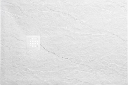 Wiesbaden Douchebak Wiesbaden Stonea Antislip Composiet 90x140x3 cm Inkortbaar Mat Wit