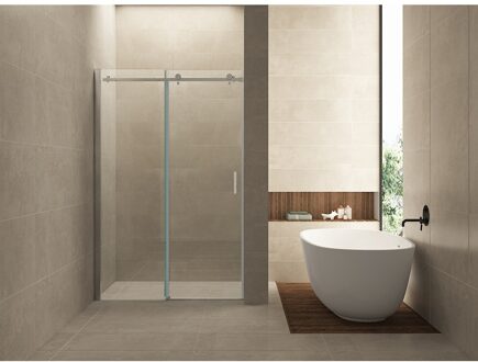 Wiesbaden douchedeur nis - Douche schuifdeur - 120 x 200 cm - 8 mm NANO glas