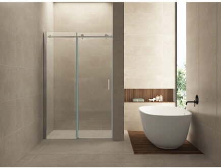 Wiesbaden douchedeur nis - Douche schuifdeur - 120 x 200 cm - 8 mm NANO glas