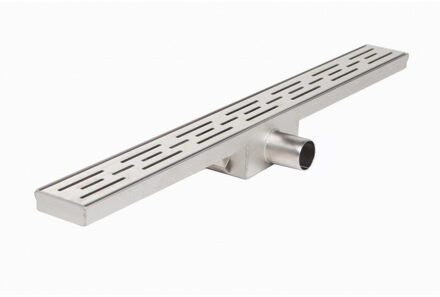 Wiesbaden Douchegoot - 100x7cm - zonder flens - voetjes vaste bak - RVS 33.4163