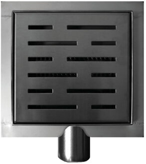 Wiesbaden Doucheput met Flens - Zijuitlaat - 15x15cm - RVS