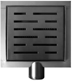 Wiesbaden Doucheput met Flens - Zijuitlaat - 20x20cm - RVS