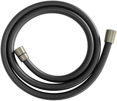 Wiesbaden Doucheslang Dani Kunststof 150 cm Mat Zwart en RVS