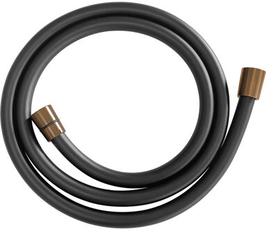 Wiesbaden Doucheslang - Kunststof - 150cm - Mat Zwart/Geborsteld Brons Koper